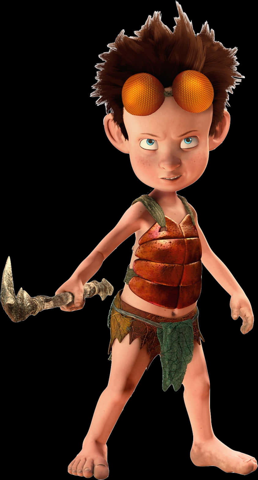 Animated Caveman Character PNG