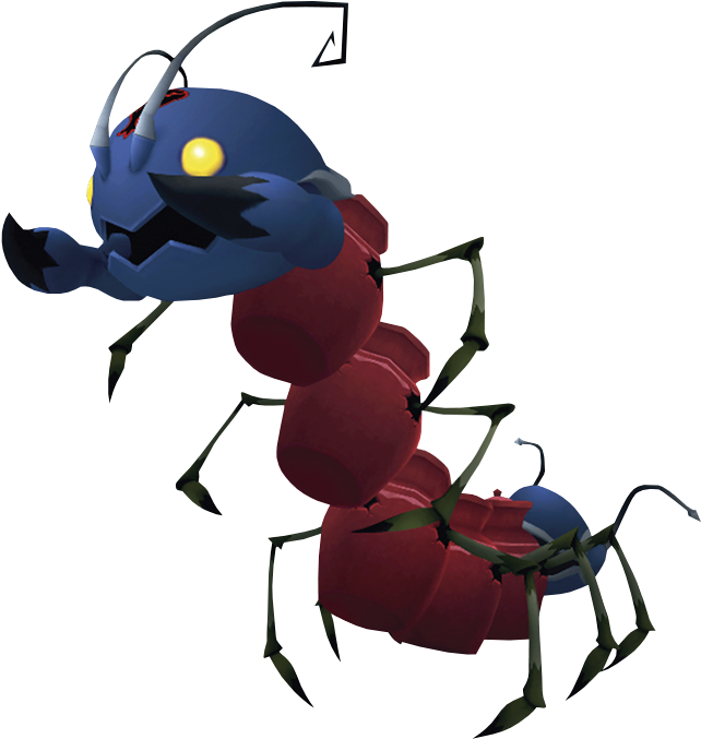 Animated Centipede Character PNG