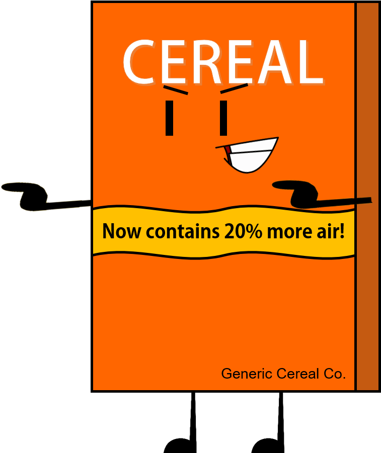 Animated Cereal Box With Air Claim PNG
