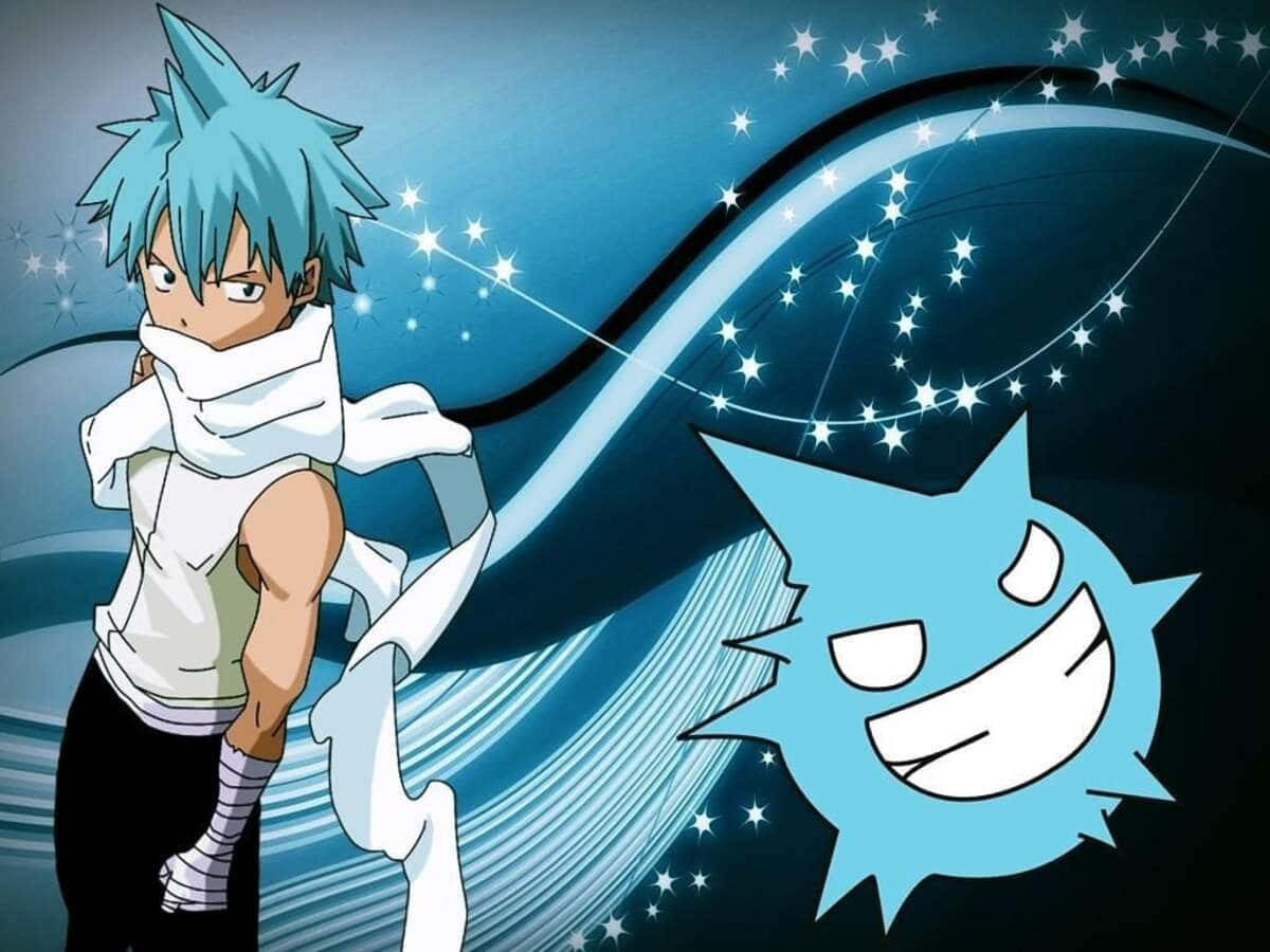 Animated Character Black Star From Soul Eater Show Wallpaper