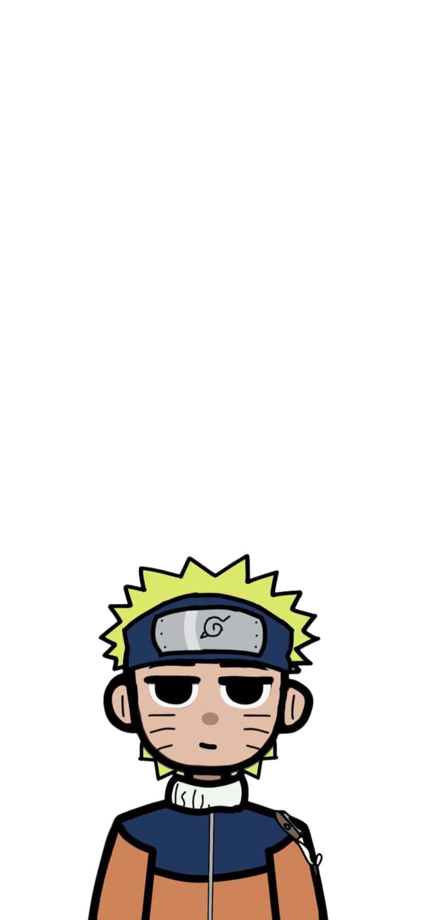 Animated Character Blonde Spiky Hair Headband Wallpaper