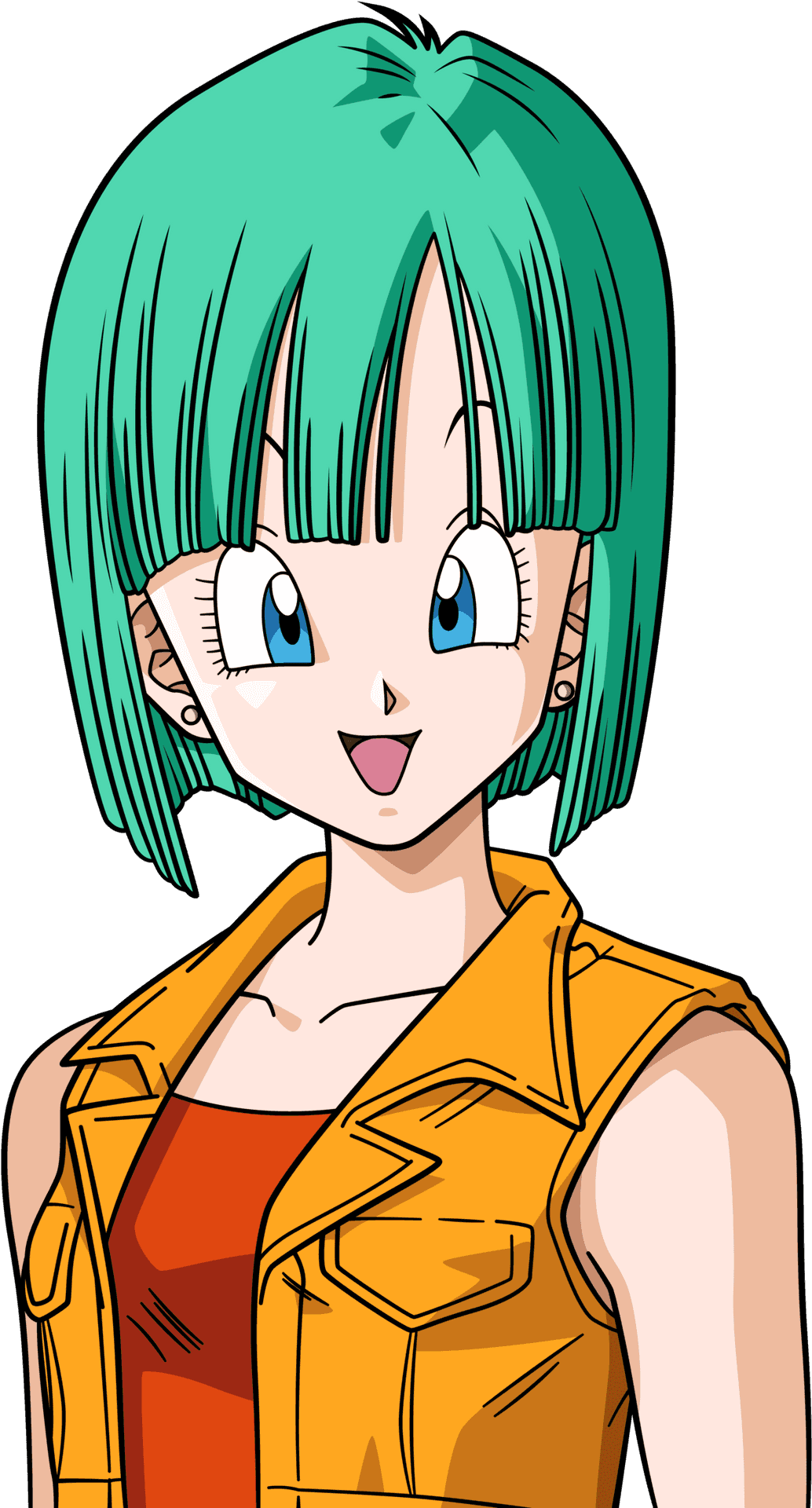 Animated Character Bulma Portrait PNG