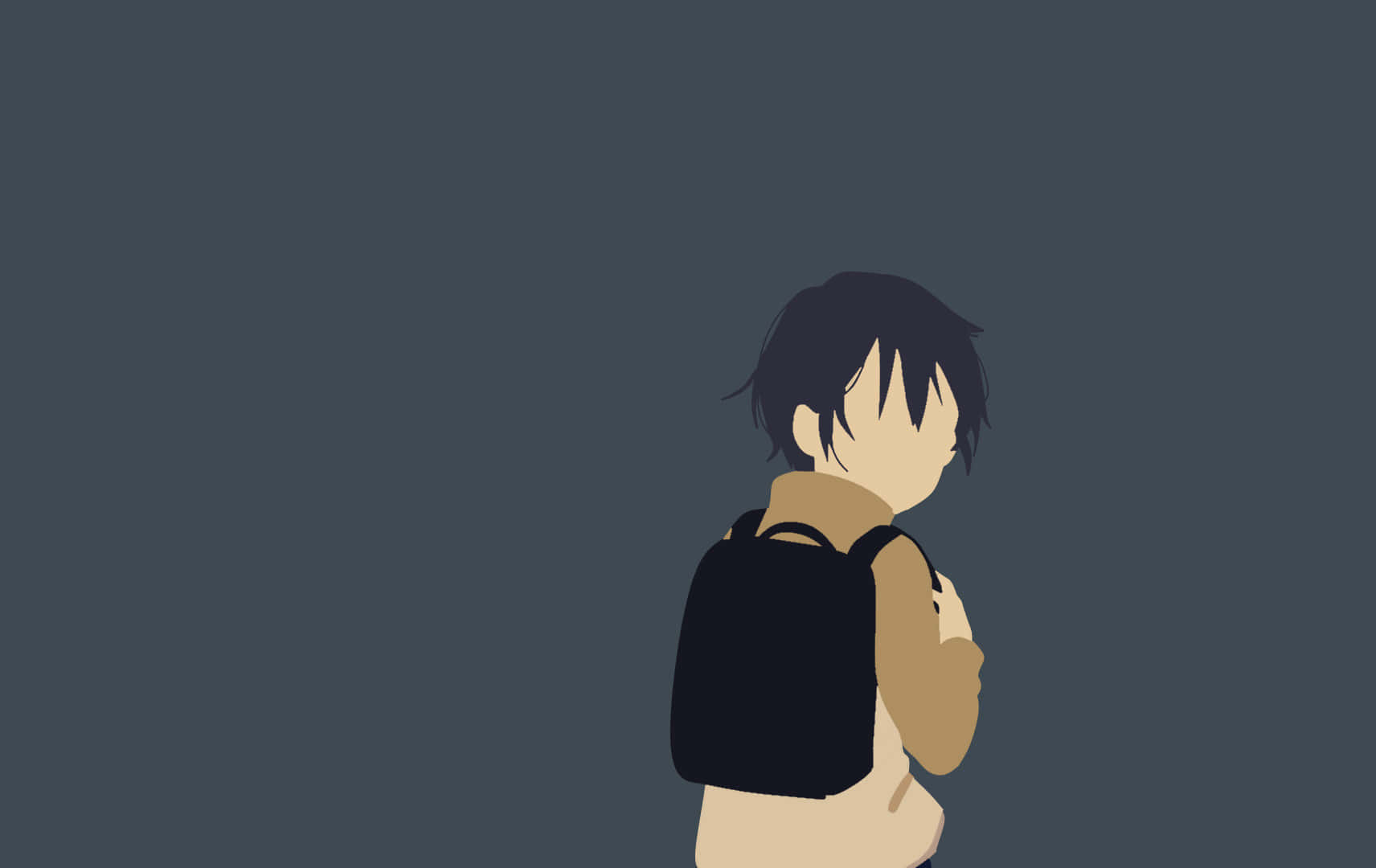 Animated Character Contemplation Wallpaper