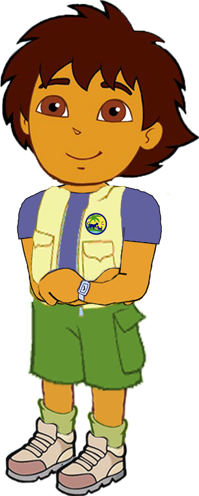 Animated Character Diego Standing Pose PNG