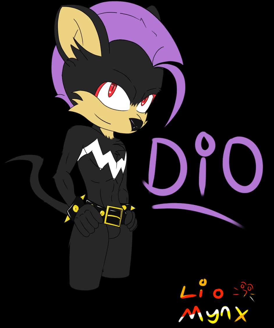 Animated Character Dio Fan Art PNG