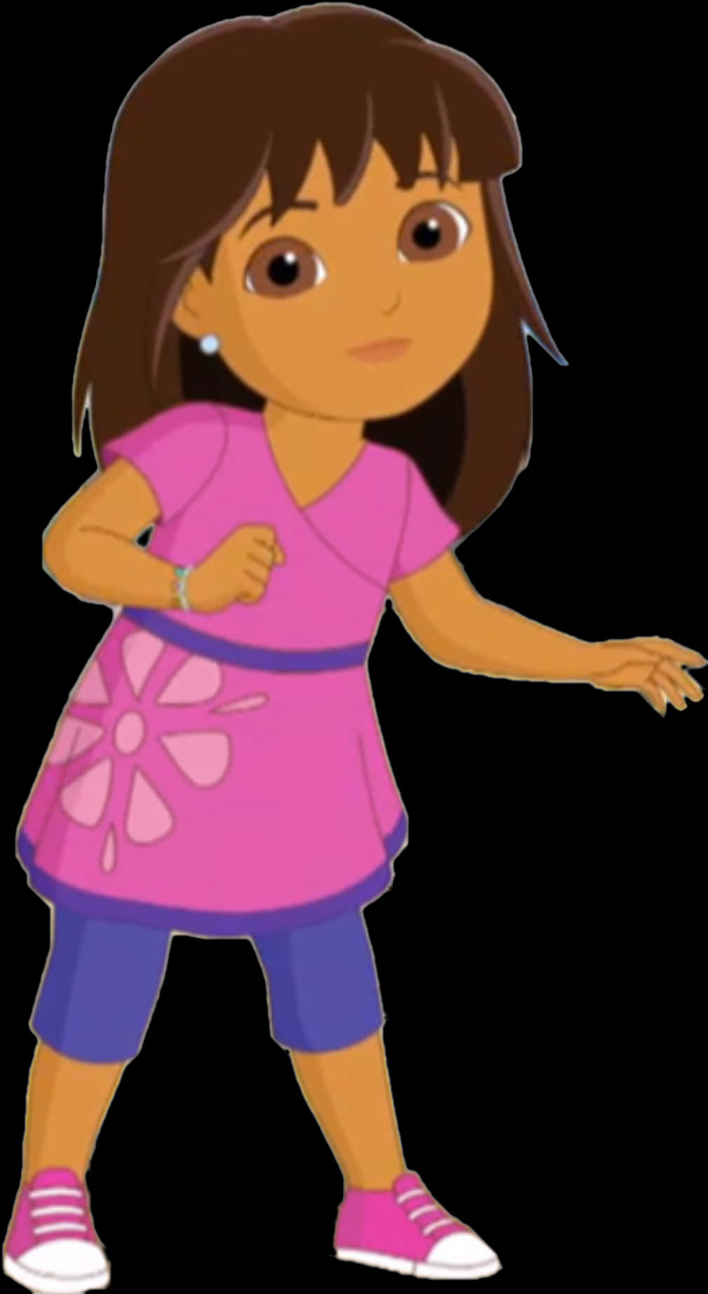 Animated Character Dora Standing PNG