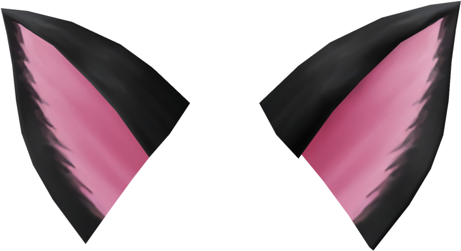 Animated Character Ears Pink Black PNG