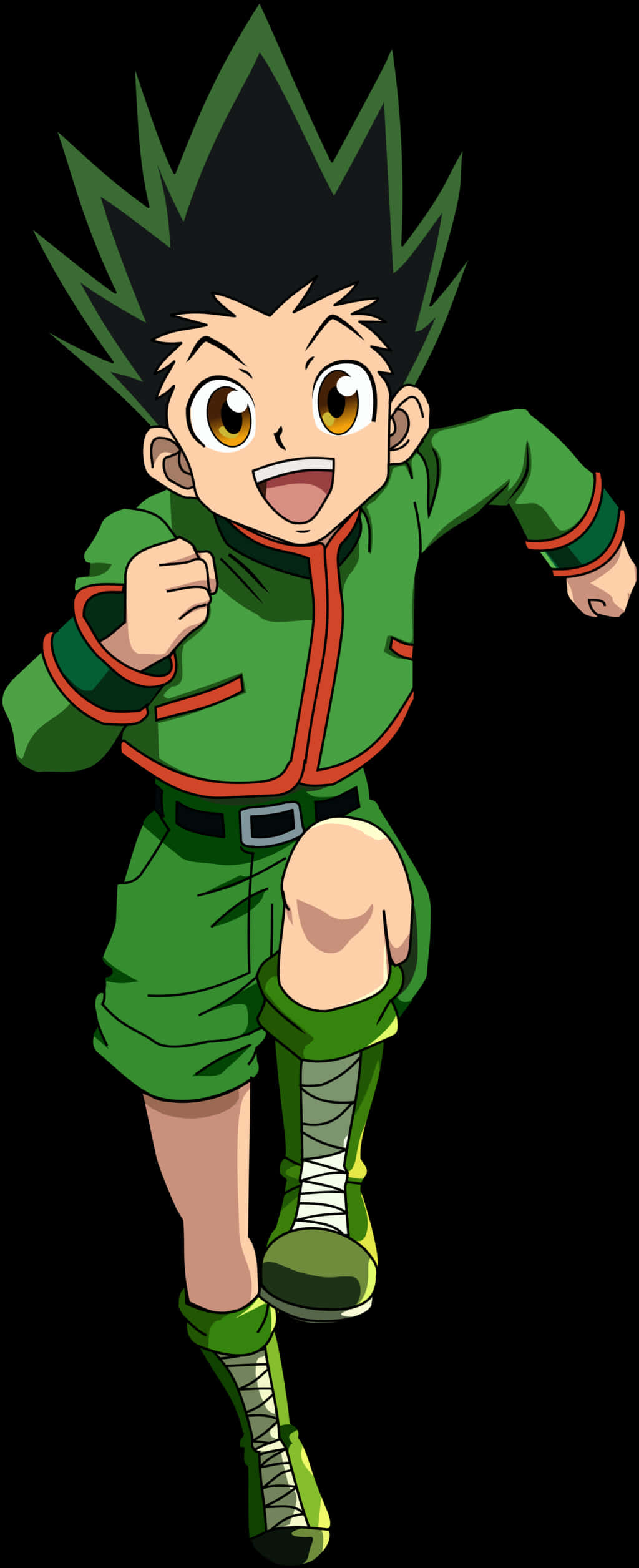 Animated Character Green Outfit PNG