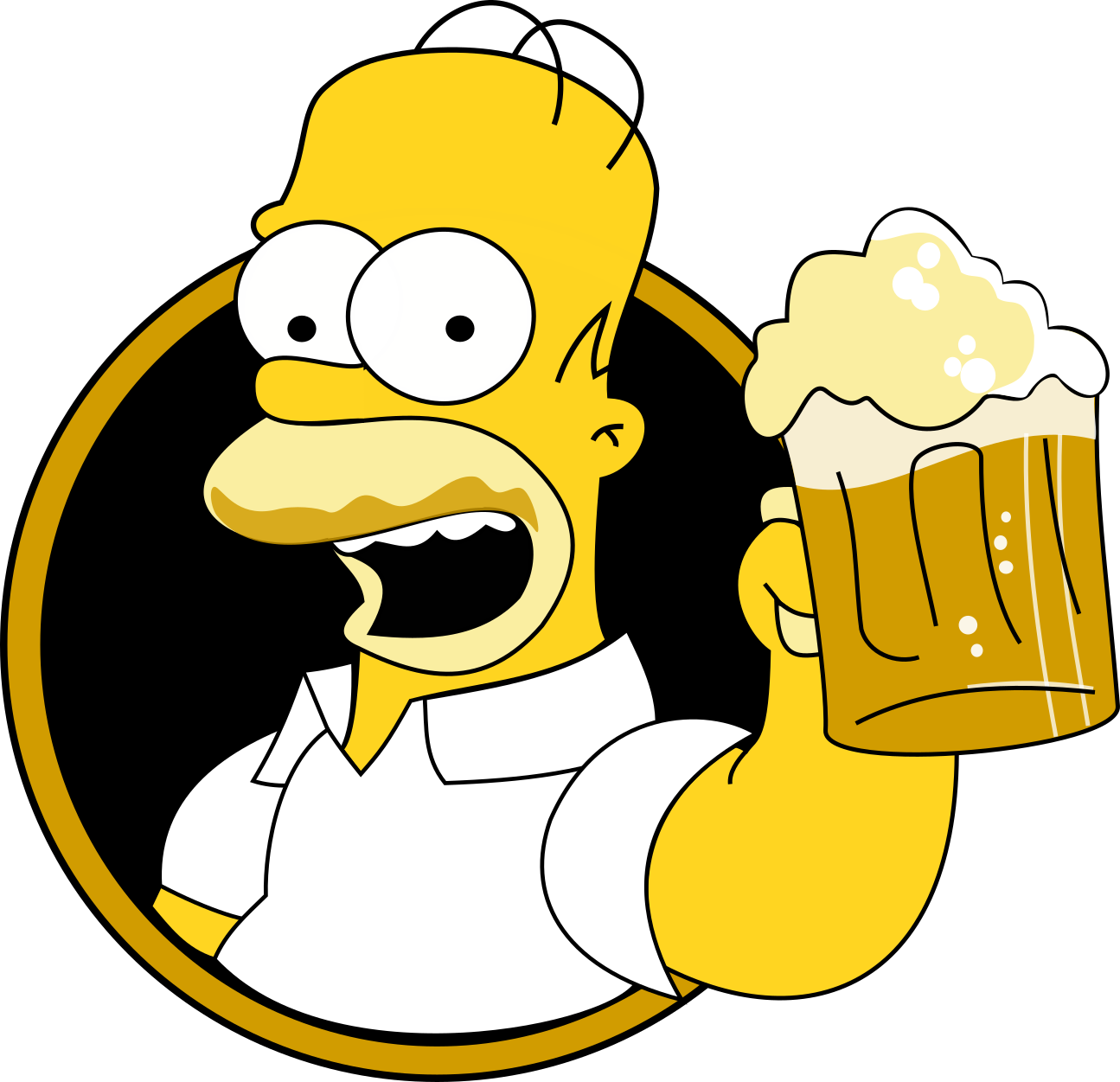 Animated Character Holding Beer Mug PNG