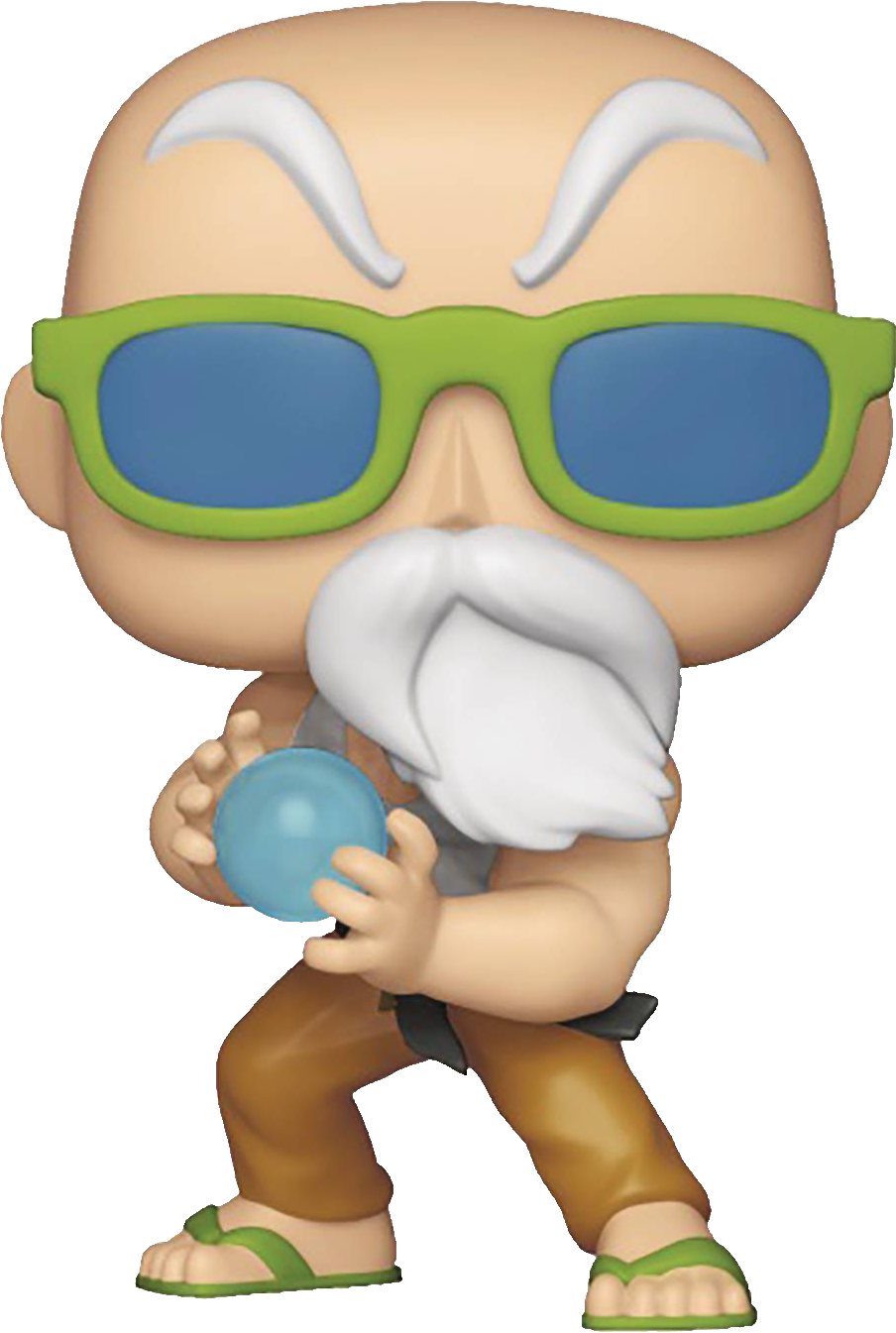 Animated Character Holding Crystal Ball Figurine PNG