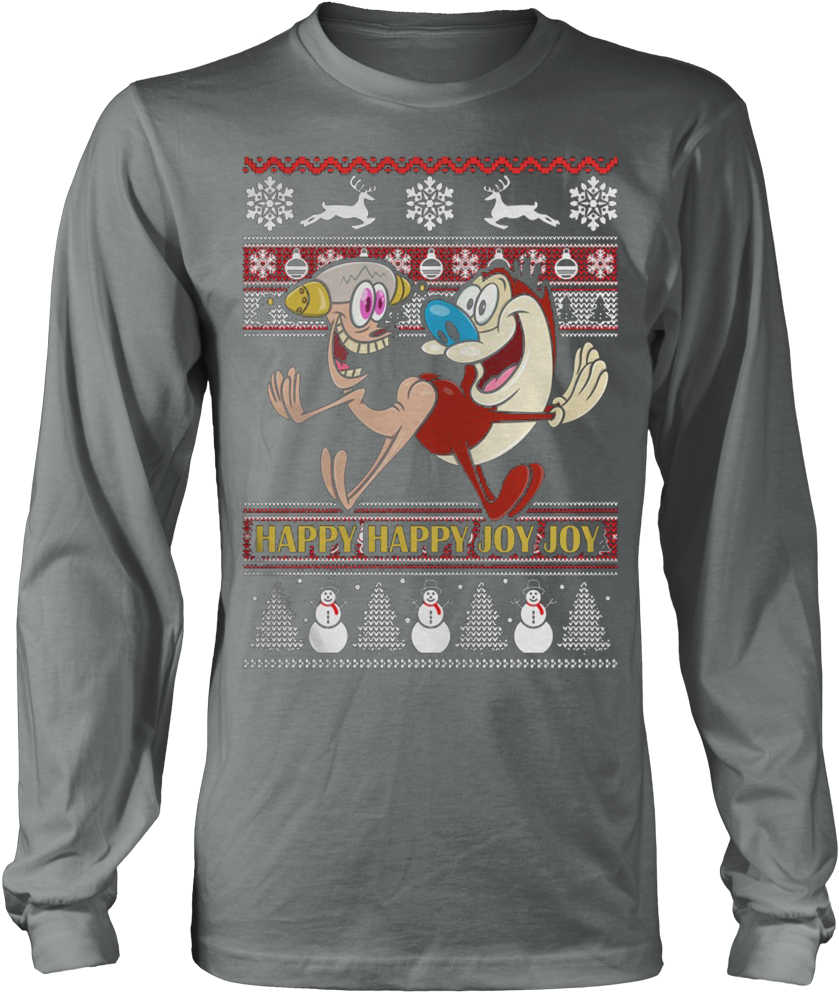 Animated Character Holiday Sweatshirt PNG