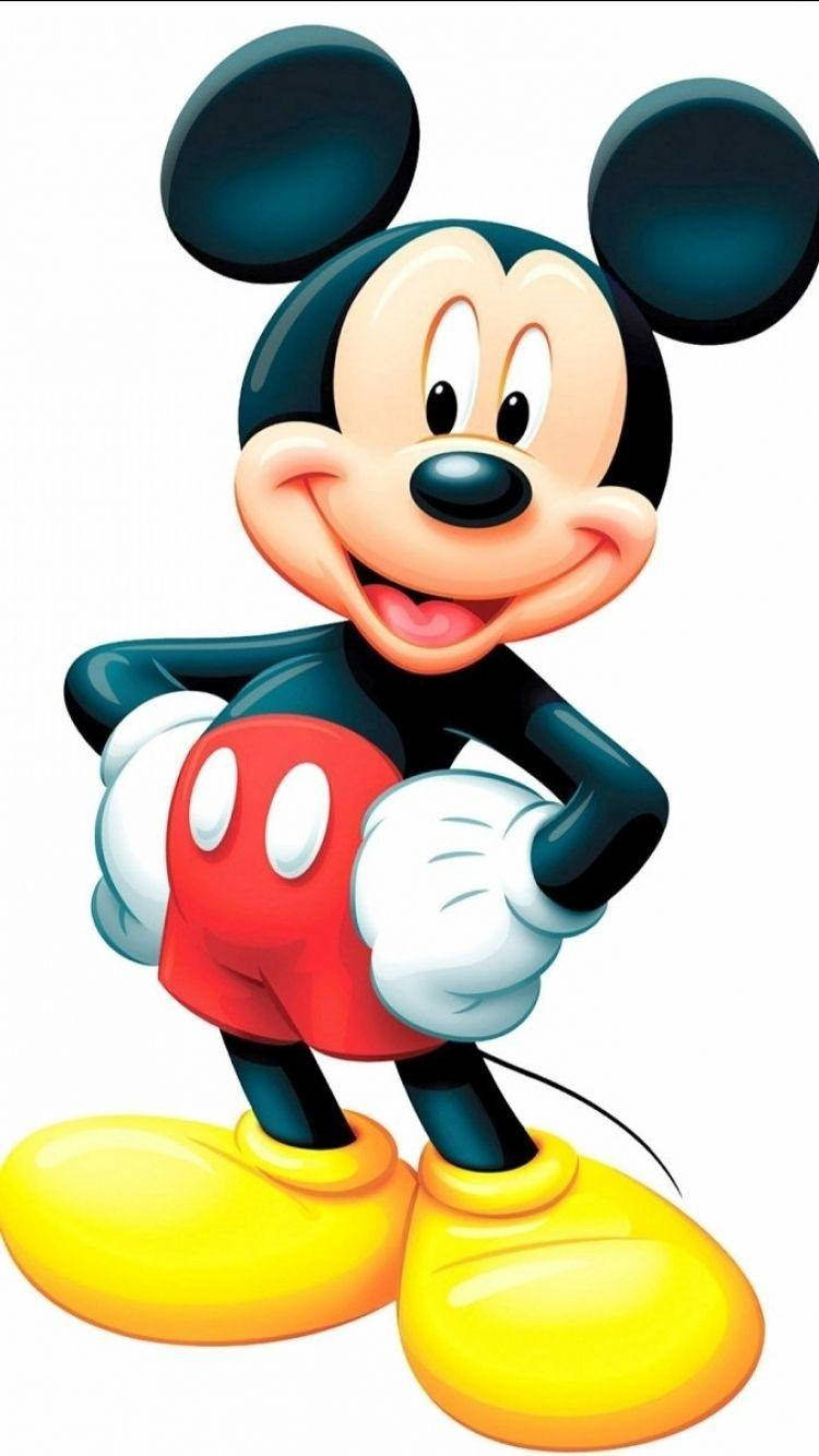 Animated Character Mickey Mouse Iphone Wallpaper