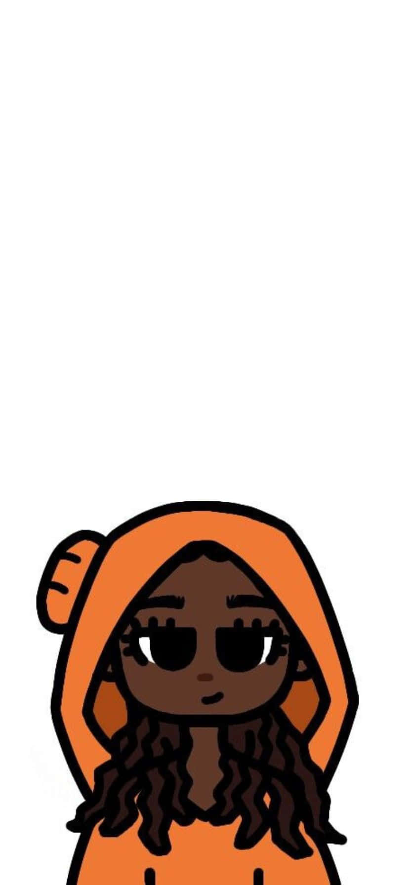 Animated Character Orange Hoodie Wallpaper