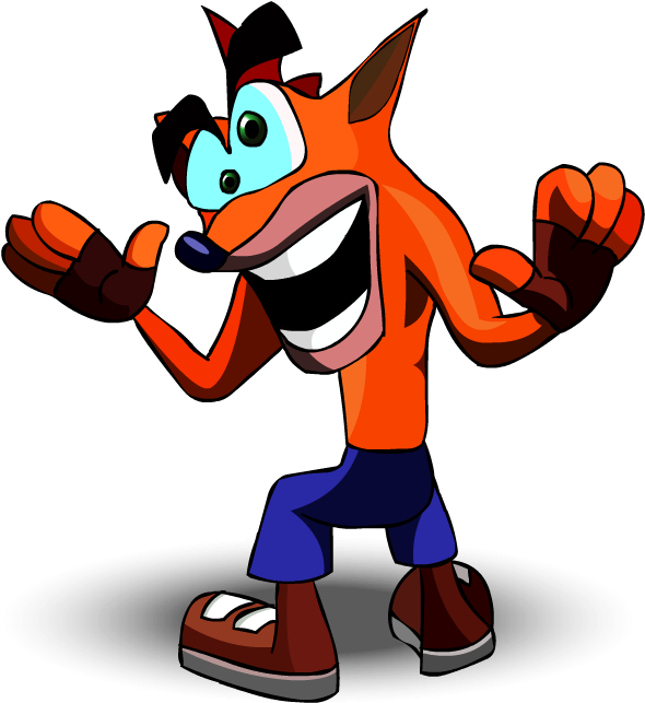 Animated Character Orange Marsupial PNG