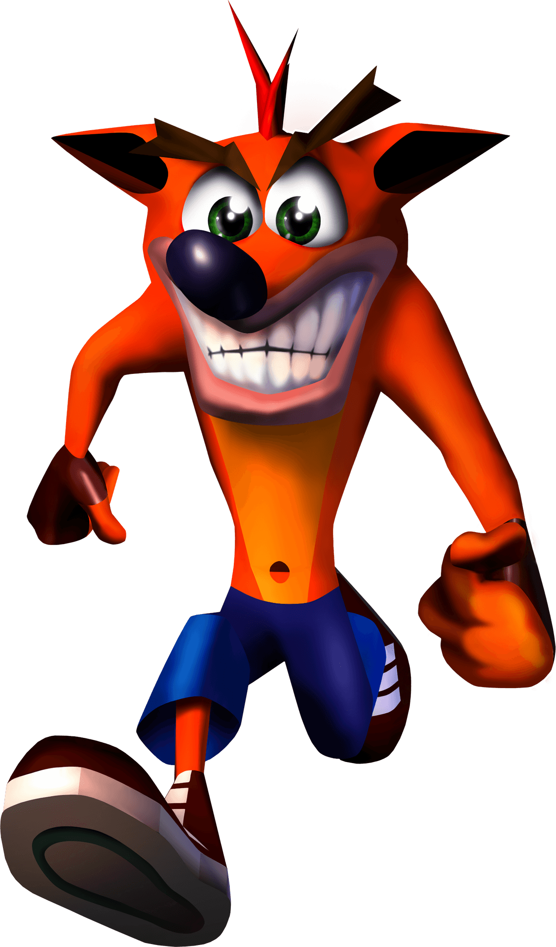 Animated Character Orange Marsupial Jumping PNG