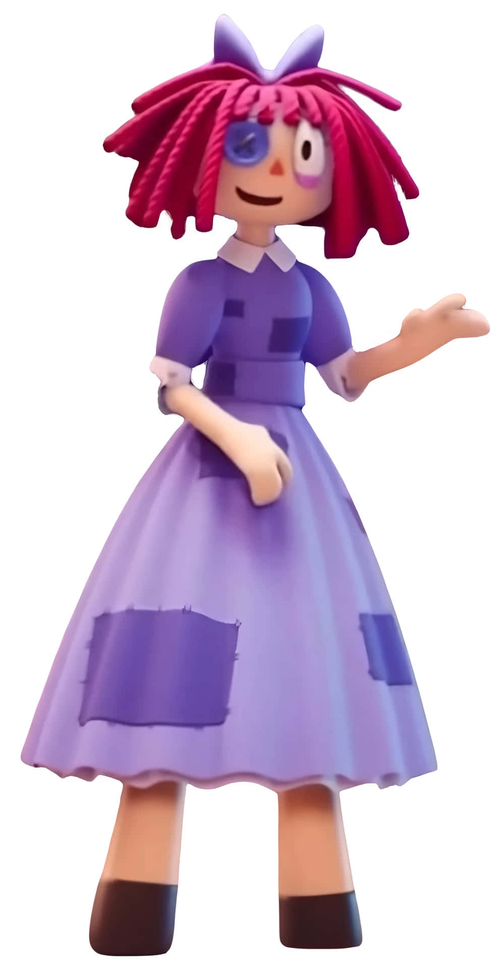 Animated Character Purple Dress Wallpaper