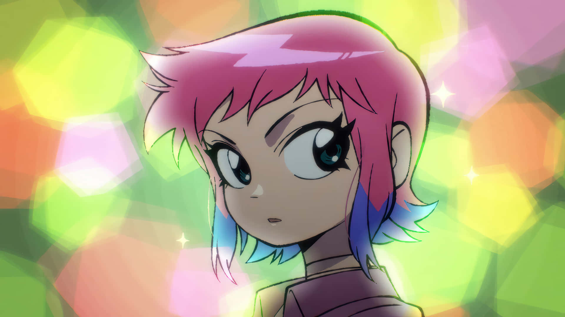 Download Animated Character Ramona Flowers Bokeh Background Wallpaper ...