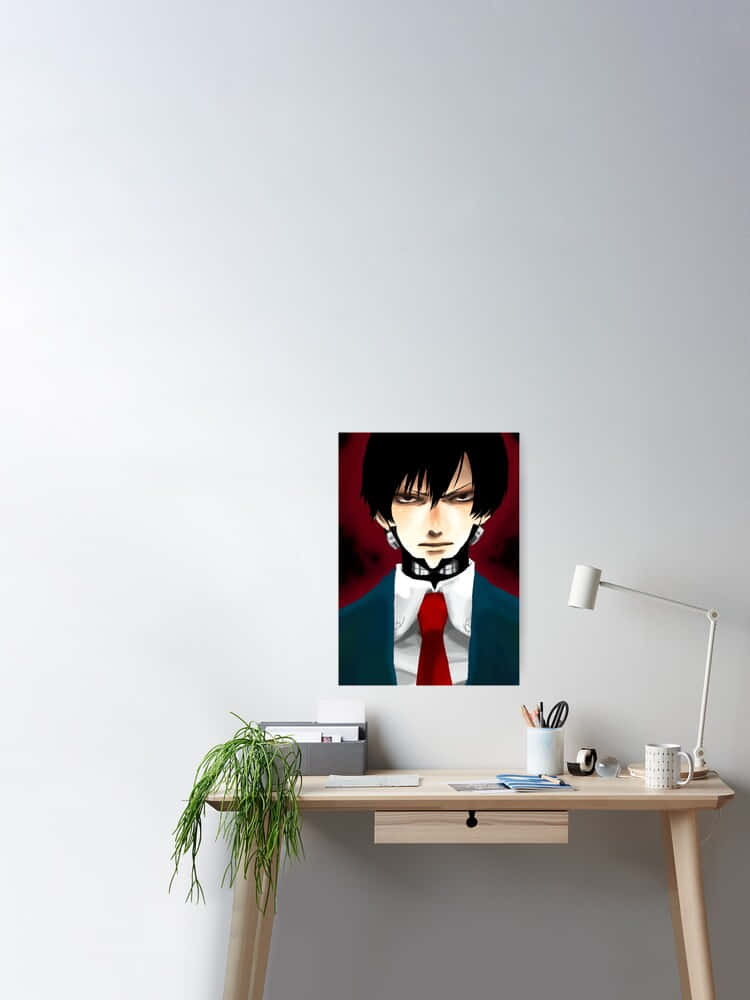 Animated Character Red Tie Poster Wallpaper