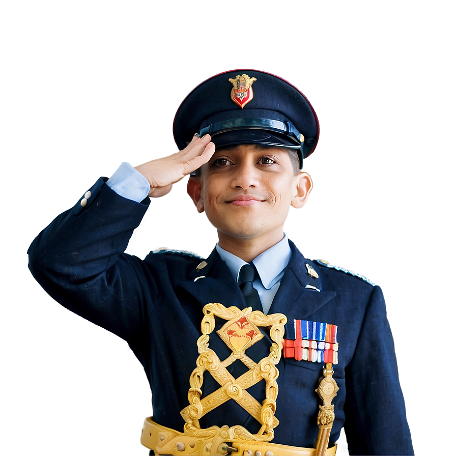 Animated Character Saluting Png 78 PNG