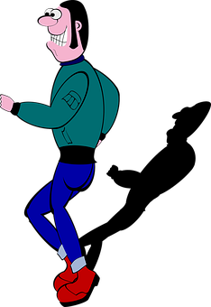 Animated Character Striding Confidently PNG