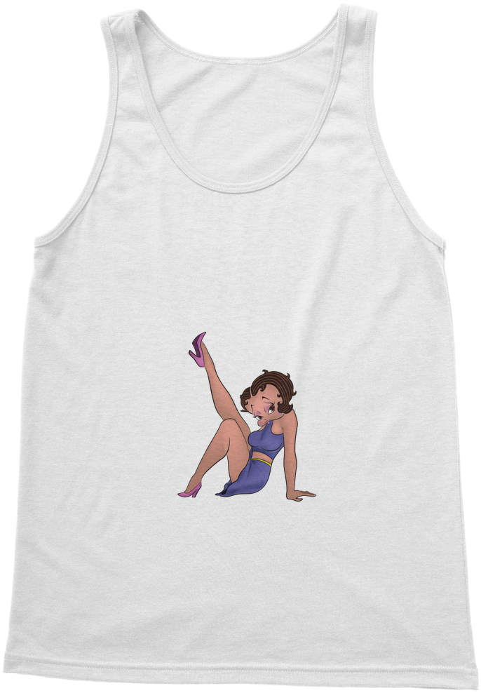 Animated Character Tank Top Design PNG