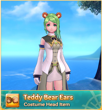 Animated Character Teddy Bear Ears Costume PNG