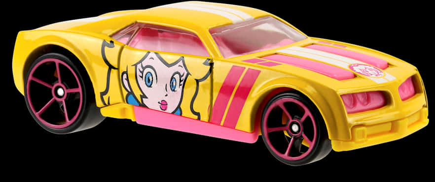 Animated Character Themed Hot Wheels Car PNG