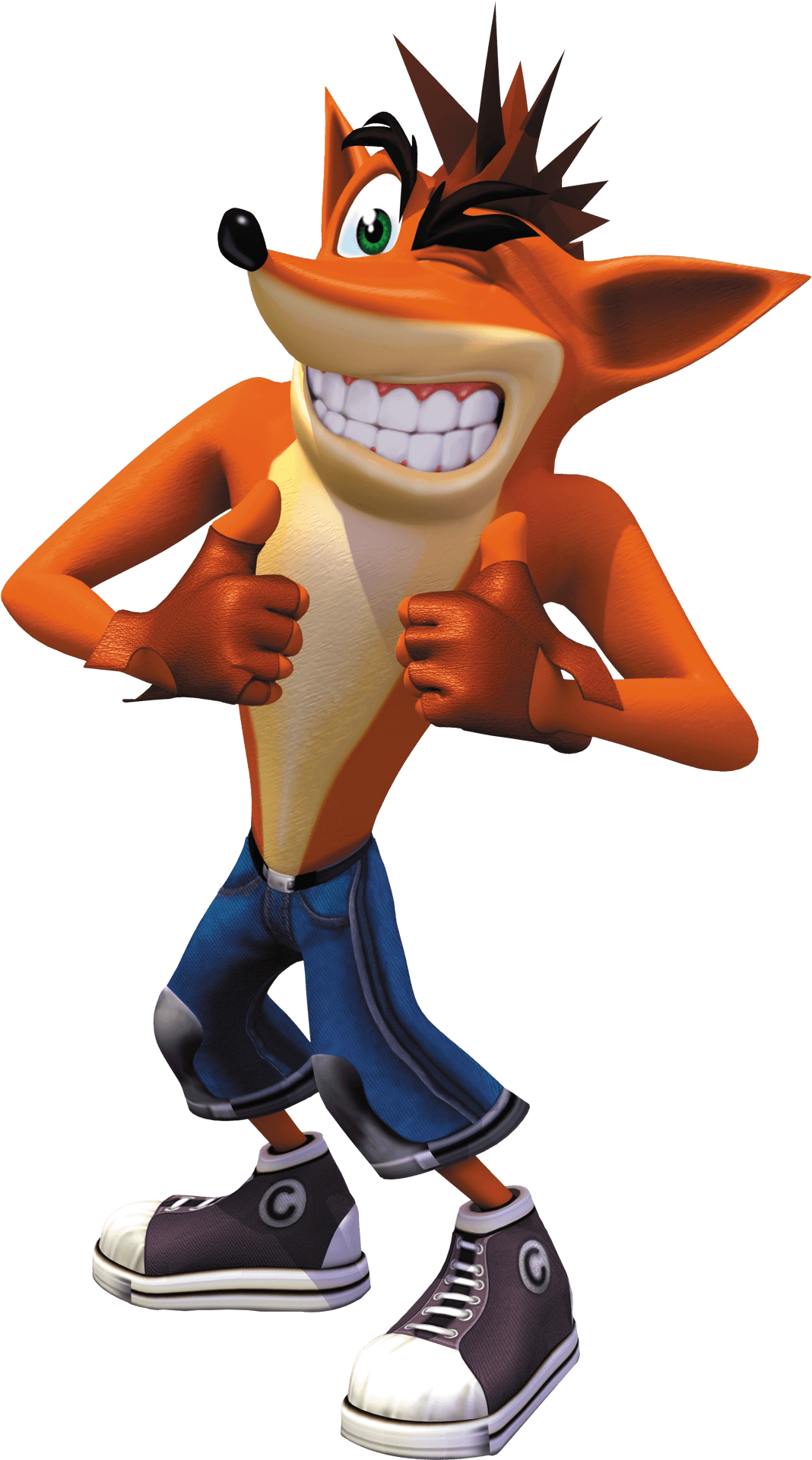 Animated Character Thumbs Up PNG