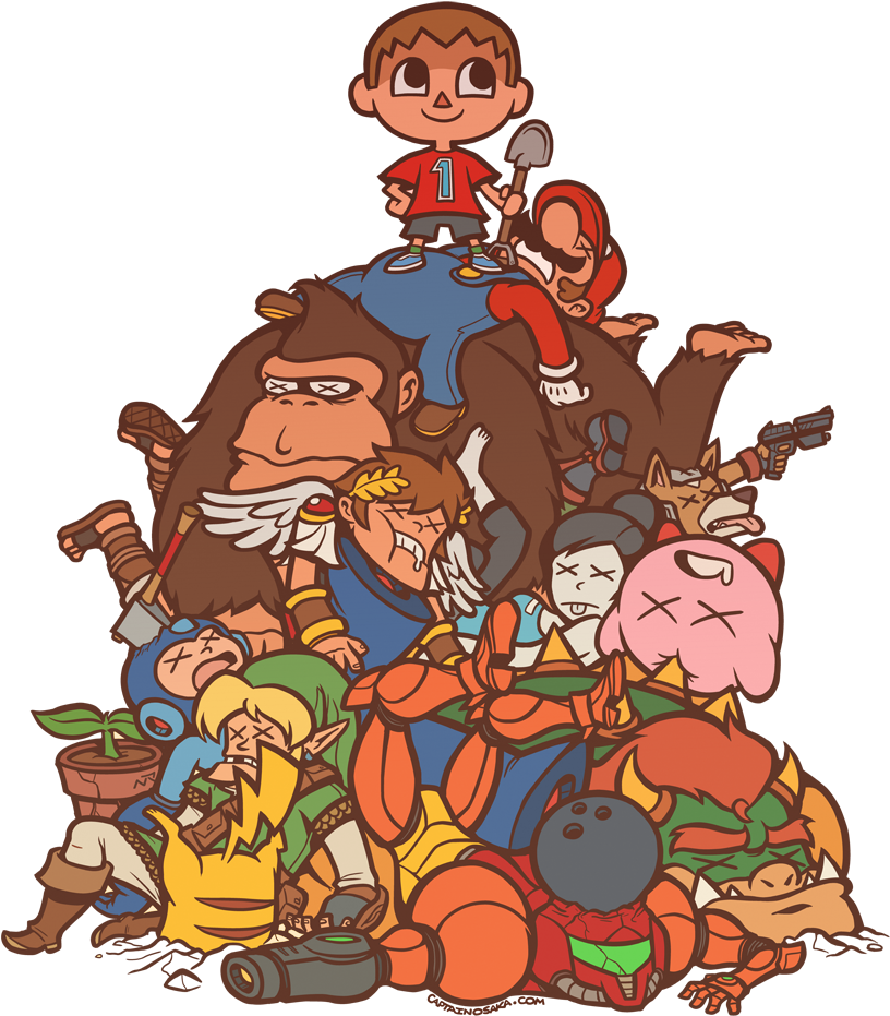 Animated Character Victory Pile Up PNG