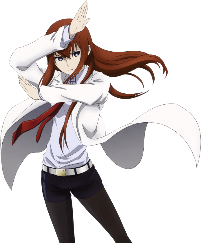 Animated Character White Coat Pose PNG