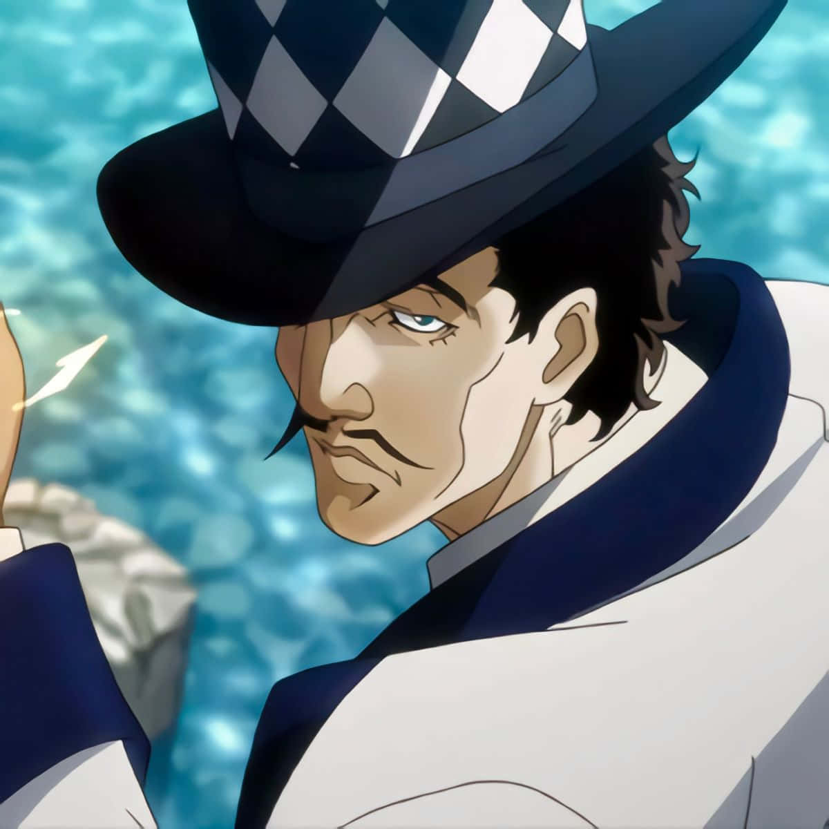 Geanimeerd Personage Will A Zeppeli Portret Achtergrond