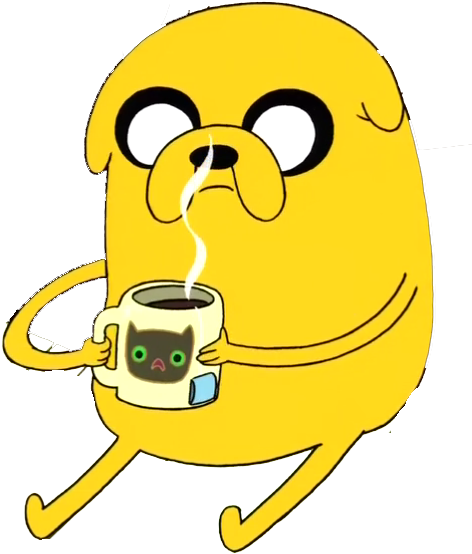 Animated_ Character_ With_ Coffee_ Mug.png PNG