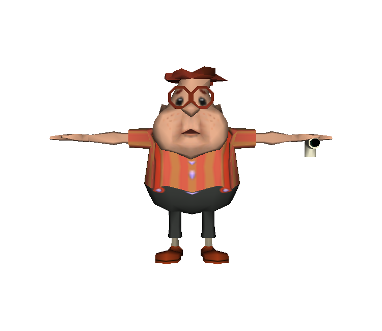 Animated Character With Propeller Hat PNG
