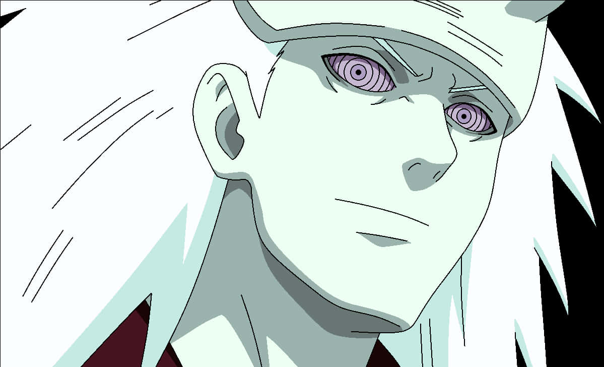 Animated Character With Rinnegan Eyes PNG