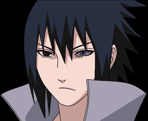 Animated Character With Rinnegan Eyes PNG