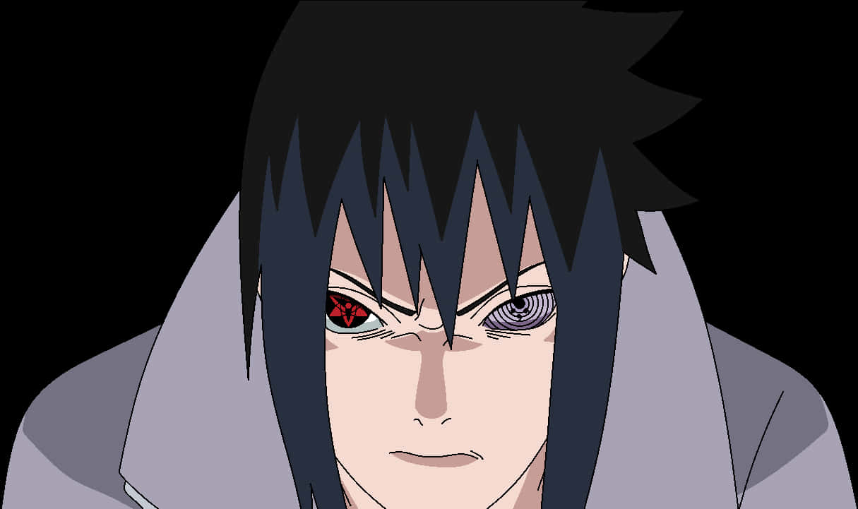 Animated Character With Rinnegan PNG