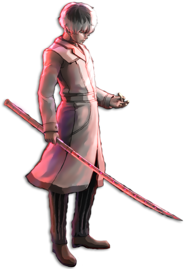 Animated Character With Sword PNG