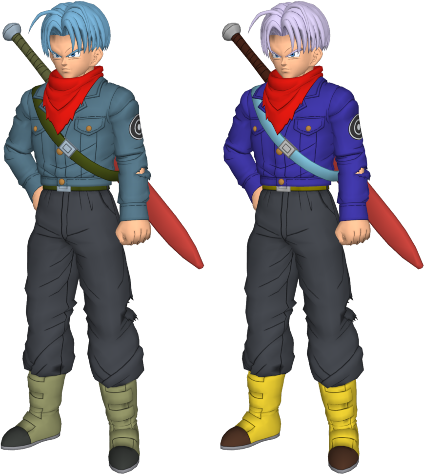 Animated Character With Swordand Scarf PNG