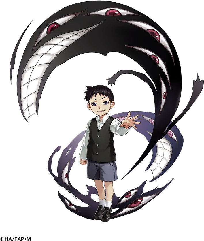 Animated Character With Tentacle Shadow PNG