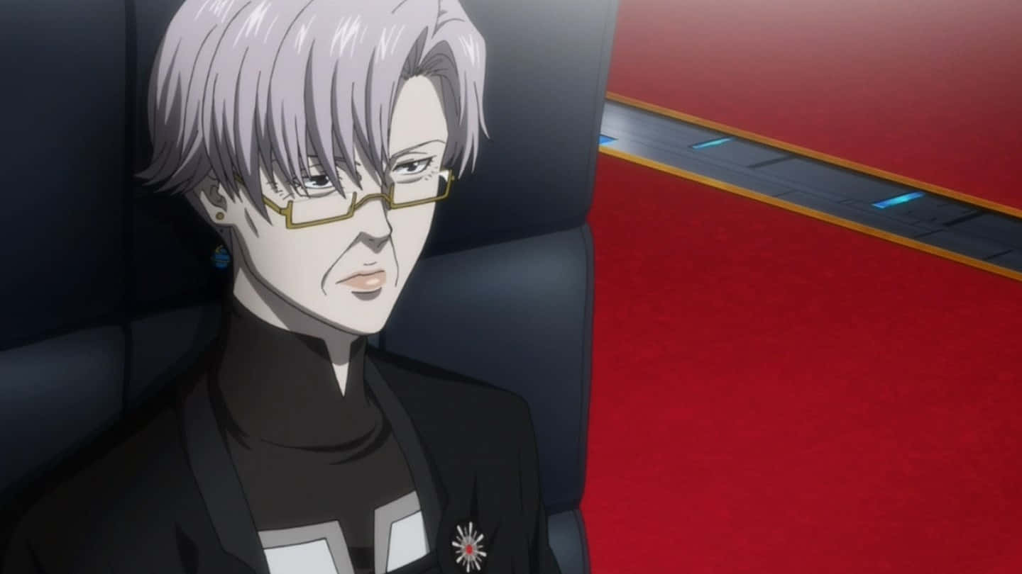 Animated Characterin Black Suit Wallpaper