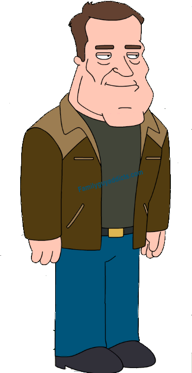 Animated Characterin Brown Jacket PNG