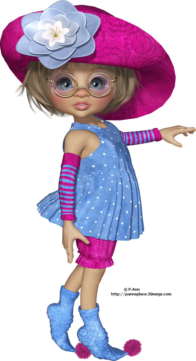 Animated Characterin Colorful Outfit PNG