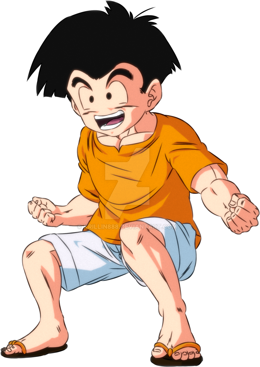 Animated Characterin Orange Shirt PNG