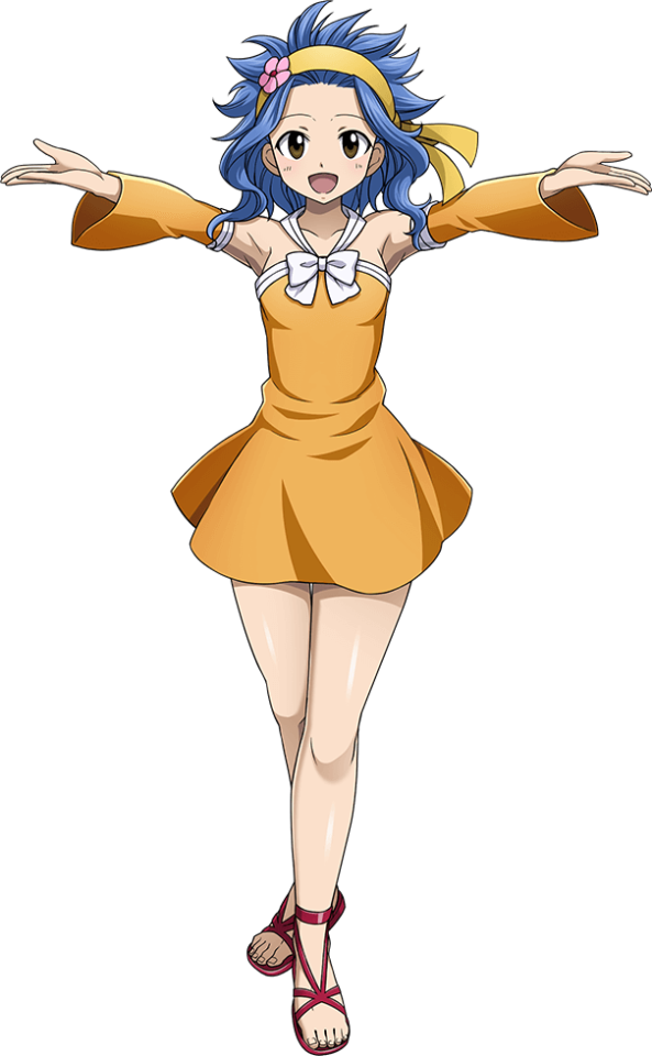 Animated Characterin Yellow Dress PNG