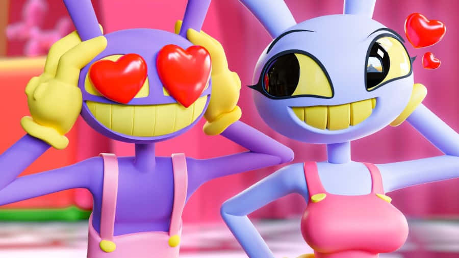 Animated Characters Expressing Love.jpg Wallpaper