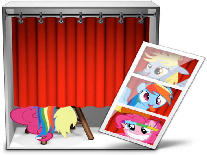 Animated Characters Photobooth Session PNG