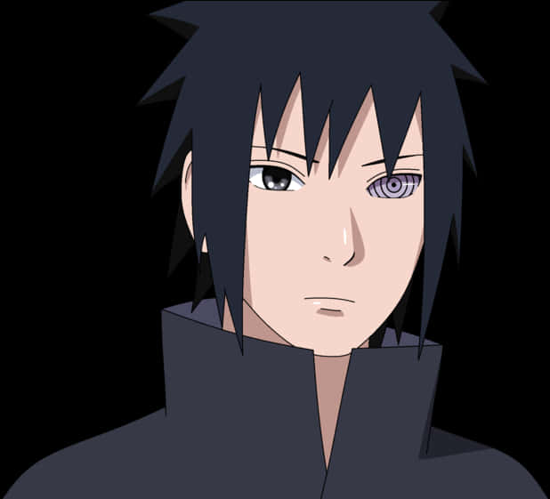 Animated Characterwith Rinnegan Eye PNG