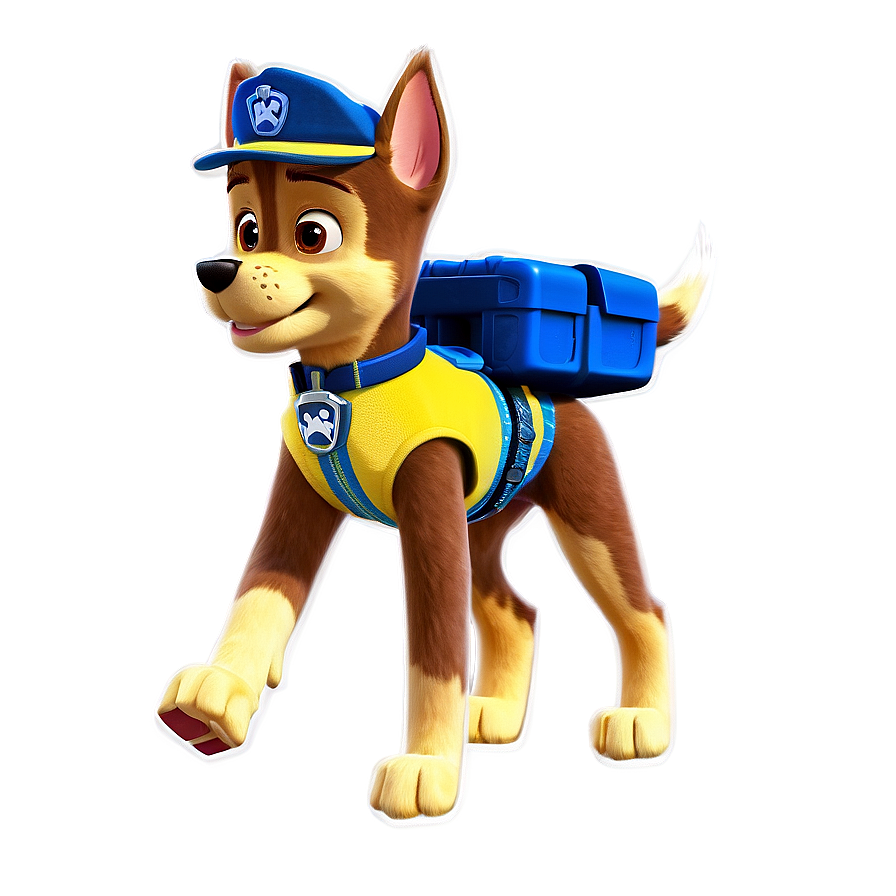 Animated Chase Paw Patrol Png 05252024 PNG