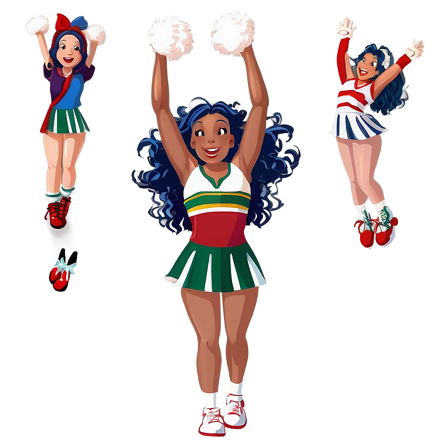 Animated Cheerleader Jump Png Cog60 PNG