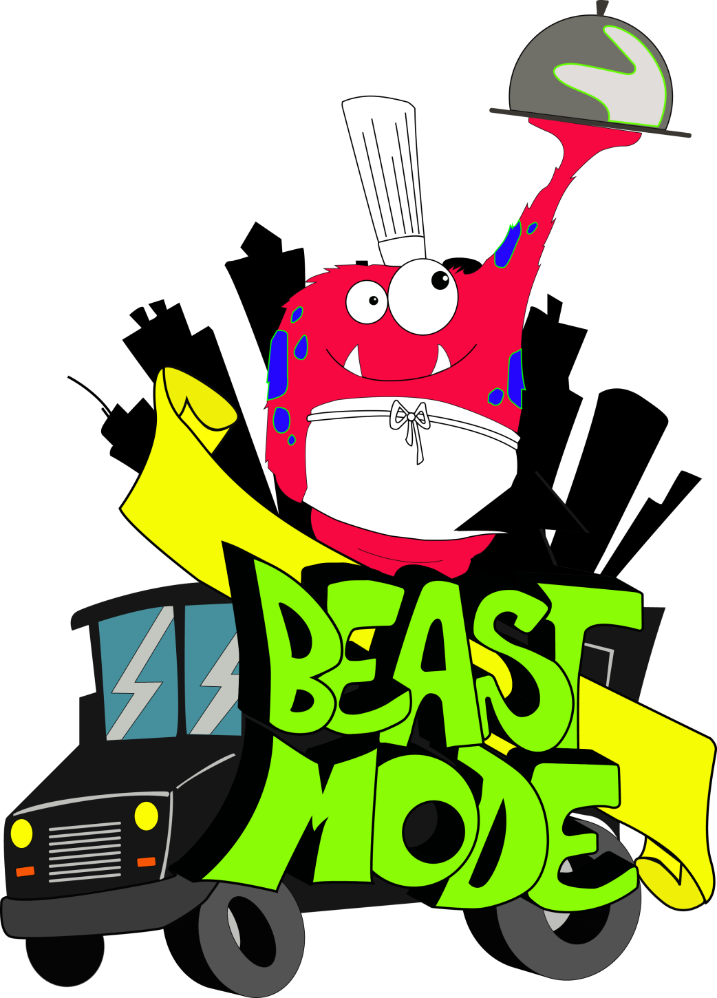 Animated Chef Monster Beast Mode PNG